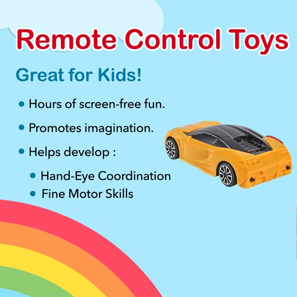 - Remote Control Simulation Model RC Yellowish Orange Car - Picture 4 of 9